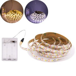 5V Battery Powered LED Strip Lights Flexible Tape Band Lighting Self Adhesive - Picture 1 of 12