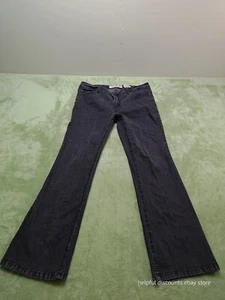 Faded Glory Womens Jeans Pants Black Size 14P Bootcut Stretch - Picture 1 of 11