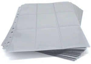 50 Docsmagic.de 18-Pocket Pages Silver - Sideloading - 11 Holes - MTG PKM YGO - - Picture 1 of 1