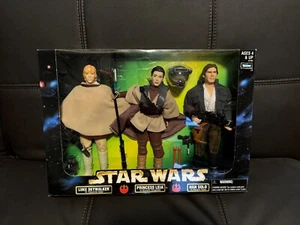 Star Wars 12 Inch 3 Pack Luke. Leia Boushh And Han Action Collection 1998! New! - Picture 1 of 1
