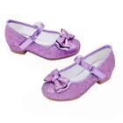 Stelle Girls Mary Jane Glitter Shoes Low Heel Princess Flower Wedding Party Dres