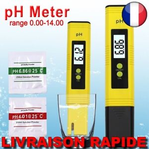 PH Mètre 0,01 Haute Précision Test Qualité Eau Mesure Aquarium Piscine Testeur