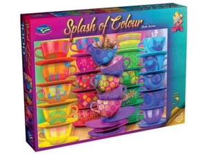 Holdson 1000 Piece Jigsaw Puzzle - Splash Of Colour -Stacked Rainbow - Picture 1 of 1