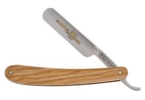 ROBERT KLAAS HANDGEFERTIGTER KOHLENSTOFFSTAHL 5/8 ZOLL GERADER RASIERER/OLIVENHOLZGRIFF - Bild 1 von 1