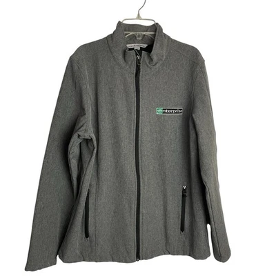 Enterprise Rent-a-Car Jacket Womens L Gray Full Zip Employee Uniform Performance - Image 1 of 4