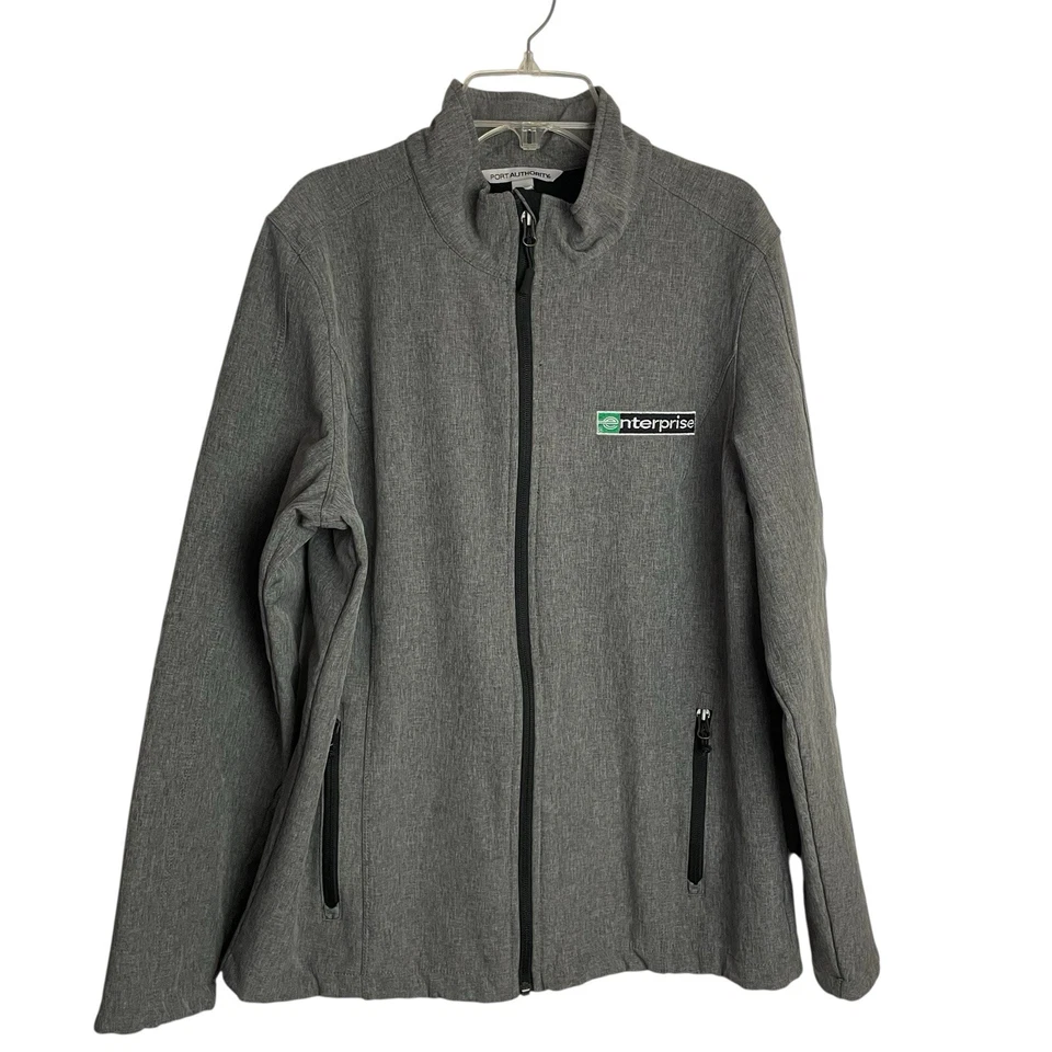 Enterprise Rent-a-Car Jacket Womens L Gray Full Zip Employee Uniform Performance - Image 1 of 4
