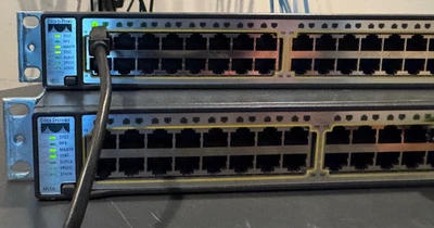 Cisco WS-C3750G-48TS-S 48 Port Gigabit Ethernet Switch W/ Ears TESTED 12.2(46)SE - Image 1 of 4