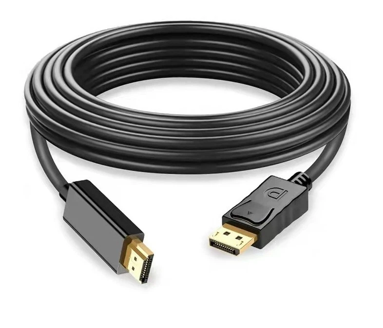 4K DisplayPort to HDMI Cable Adapter DP to HDMI Male Video UHD 4K@30Hz/2K@60HZ - Image 1 of 4