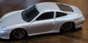 3" Maisto 1/64 Fresh Metal Porsche 911 Carrera 4S Loose Silver Diecast Car - Picture 1 of 8