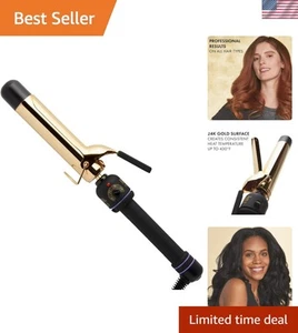 Elegant Black and Gold Hot Tools Curling Iron with Temperature Control Features - Picture 1 of 9