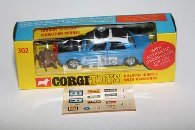 Corgi 302 Hillman Hunter Rally car, Mint in VNM Original Box - Image 1 of 4