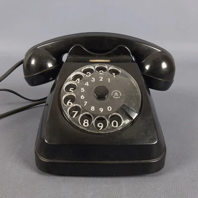 Telefono Siemens S62 Auso Nero Bachelite Design Italiano Vintage Anni '70 - Immagine 1 di 4