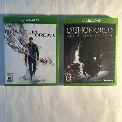 Quantum Break  & Dishonored Definitive Edition (Xbox One, 2016) Bundle Lot of 2 - Image 1 of 4