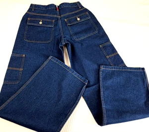 Pantalones de mezclilla vintage Y2K Tommy Hilfiger cargo para mujer talla 2 ins 30,5" azul algodón - Imagen 1 de 18