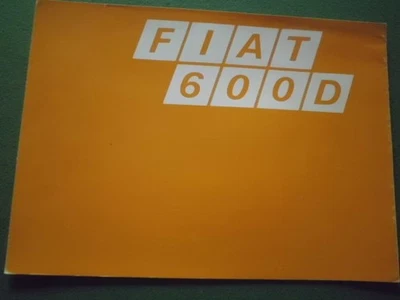 FOLHETO DE VENDAS FIAT 600D - Imagem 1 de 4