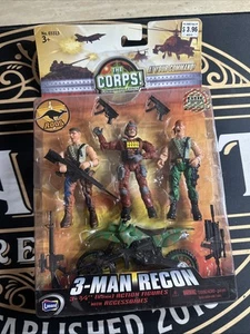 THE CORPS! 3 Man Soldier Team Lanard - Rescue Overt Operations Squad Figures - Picture 1 of 8