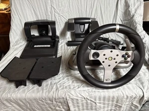 NIB XBox 360 Mad Catz Wireless Force Feedback Racing Wheel - Picture 1 of 8
