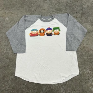 Vintage 1998 South Park TV Show Promo Tee White Shirt Adult XL Comedy Central - Picture 1 of 10
