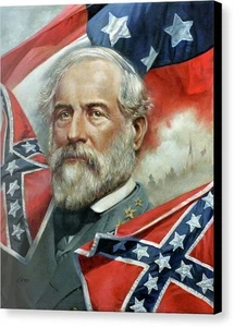 Gen Robert E Lee. Canvas Print. 11 1/2 x 14: - Picture 1 of 1
