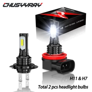 2x For 2011-2020 Suzuki GSXR 600&750 6000K LED Headlight Bulbs High Low Beam 2pc - Picture 1 of 17