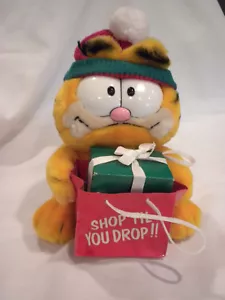 GARFIELD SAMMLERSTÜCK STOFFTIER GARFIELD MIT WEIHNACHTSPAKET - Bild 1 von 2