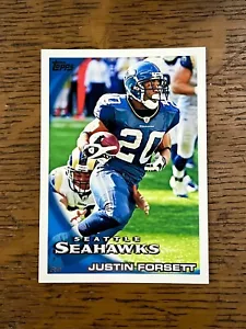 Justin Forsett 2010 Topps Football #366 MINT Seattle Seahawks Legends Jersey Cal - Picture 1 of 2