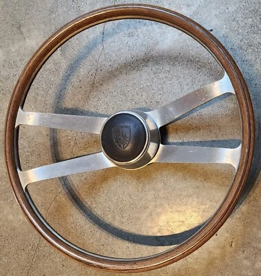 Volante ultra raro Porsche 911 madera y aluminio 420 mm  Foto 1 de 4
