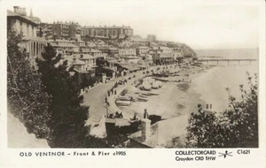 (ae10) Old Ventnor Front and Pier c1905 - Isle of Wight Postcard - Picture 1 of 2