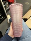 Starbucks 2024 Matte Light Pink Soft Touch Chain Link Venti Cold Cup Tumbler