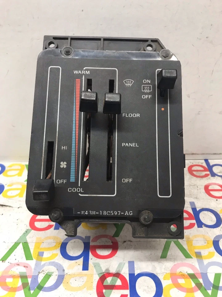 84 85 86 87  Ford TEMPO TOPAZ Heater Non A/C Heater Control oem E43H-18C597-AG - Image 1 of 4