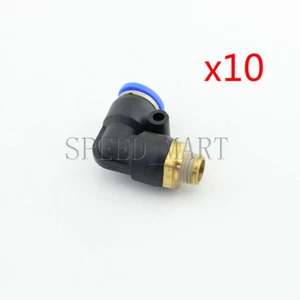 10 piezas accesorios rápidos de tubo de codo de 90 grados hilo macho 1/4 BSPT 12 mm PL12-02 - Imagen 1 de 4
