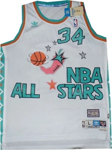 Hakeem Olajuwon Houston Rockets 1996 All Star Adidas Swingman Jersey New Tags - Picture 1 of 5