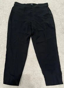 J. Crew Women’s Size 12p Black Jamie Pant Elastic Waist Crop Tapered Pants New - Picture 1 of 4