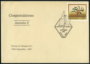 AUSTRALIA, 1983 Congratulations Australia II - Victory at Newport Souvenir Cover - Picture 1 of 2
