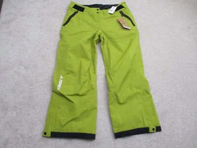 Pantalones de nieve Adidas XL Resort de dos capas aislados elásticos amarillos para mujer Foto 1 de 4