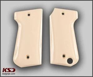 KSD Brand Astra Mod 4000 Compatible Ivory Acrylic Grips - Picture 1 of 1