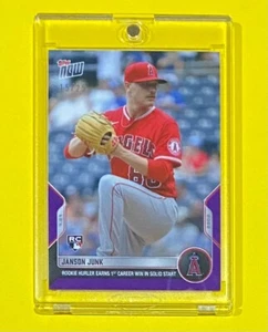 2022 MLB Topps Now Janson Junk Rookie PURPLE PARALLEL /25 SSP Angels #602 RC 🔥 - Picture 1 of 3