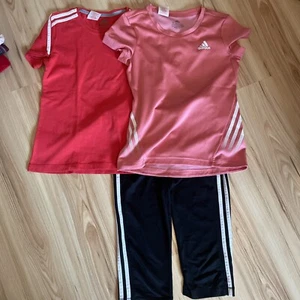 Adidas Sportset 152 164 T-Shirts 3/4 Sporthose - Bild 1 von 4