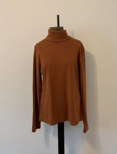 HieasyFit Womens Soft Cotton Turtleneck Top Basic Pullover Sweater Size XXL - Picture 1 of 8