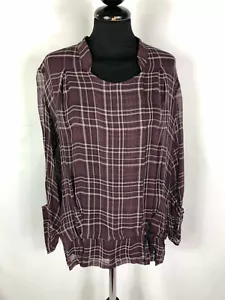 MAX & CO. Camicia Maglia Blusa Donna Elegante Scozzese Woman Shirt Sz.L - 46 - Imagen 1 de 7