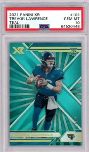 Panini XR #101 2021 Trevor Lawrence Teal/49 PSA 10 POP 1 - Imagen 1 de 4