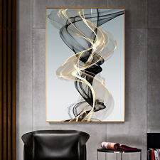 Luxury Abstract Ribbon Canvas Painting Posters&Prints Nordic Wall Art Pictures