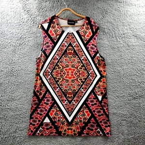 Vestido recto Minkpink para mujer talla M naranja negro blanco tejido elástico sin mangas - Imagen 1 de 12