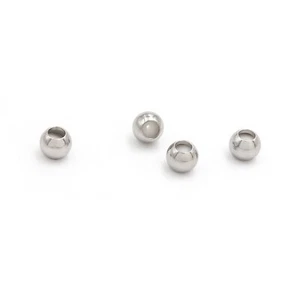 Stopperperlen aus 304 Edelstahl 4mm für dünne Bänder 4 Stück - Bild 1 von 4