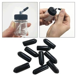 10 pcs Airbrush Bottles Caps Jar Caps Pour Covers Siphon Adapter Liquor Covers - Picture 1 of 7