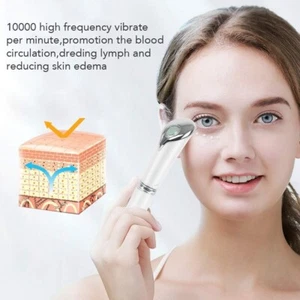 Eye Massager Ionic Eyes Facial Massager Wand with 42 ℃ Heated,Dark Circle Remove - Picture 1 of 7