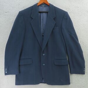 Christian Aujard Blazer Sport Jacket Coat Mens 42L Gray Solid Cashmere Blend
