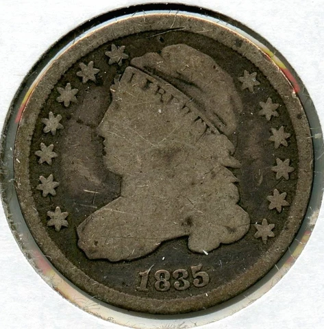 1835 Capped Bust Silver Dime - BT308 Cover