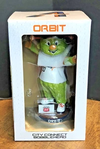 Houston Astros Mascotte ORBIT City Connect Bobblehead nuova con scatola - Foto 1 di 10