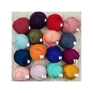 Newborn Wraps Stretch Solid Spandex Soft,Newborn Photo Props Swaddling,Layering - Picture 1 of 7